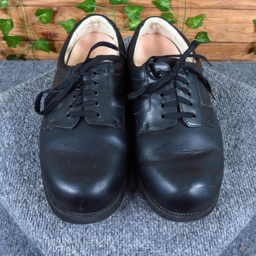 Apis Mt. Emey 9501 Mens Oxford Size 11 6E Orthopedic Therapeutic Black Leather